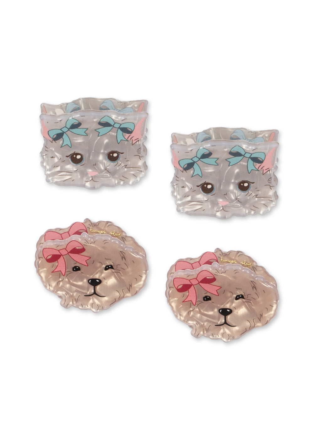 4 PACK SMALL HAIR CLAW - MULTI