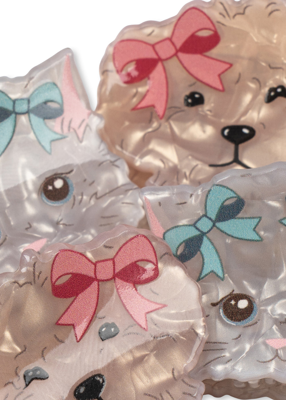 4 PACK SMALL HAIR CLAW - MULTI