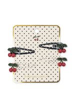 4 PACK CHERRY DOT HAIR CLIP - MULTI