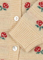 BELOU COLLAR CARDIGAN - ROSE