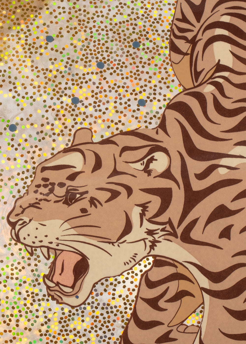 GLITTER JUMP BALL - TIGER