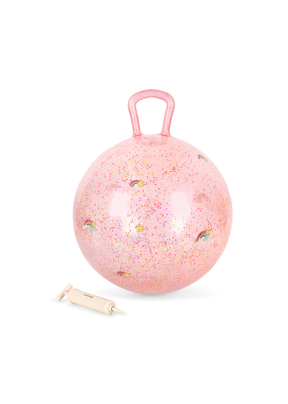 GLITTER JUMP BALL - RAINBOW