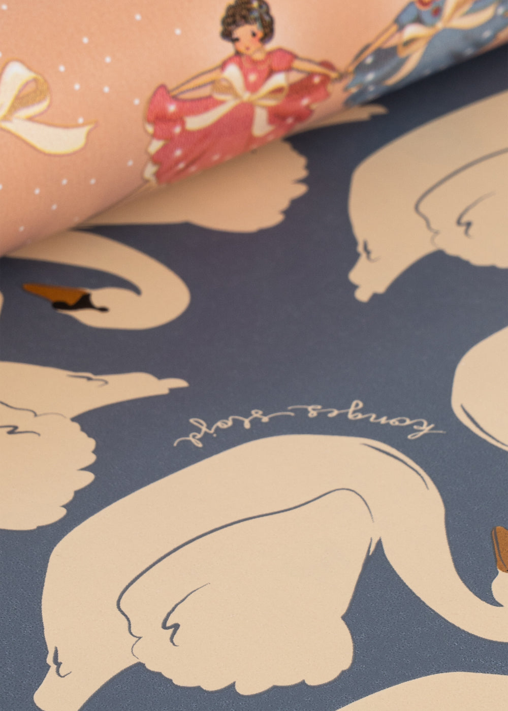 WRAPPING PAPER - BOW BALLERINA BLUSH