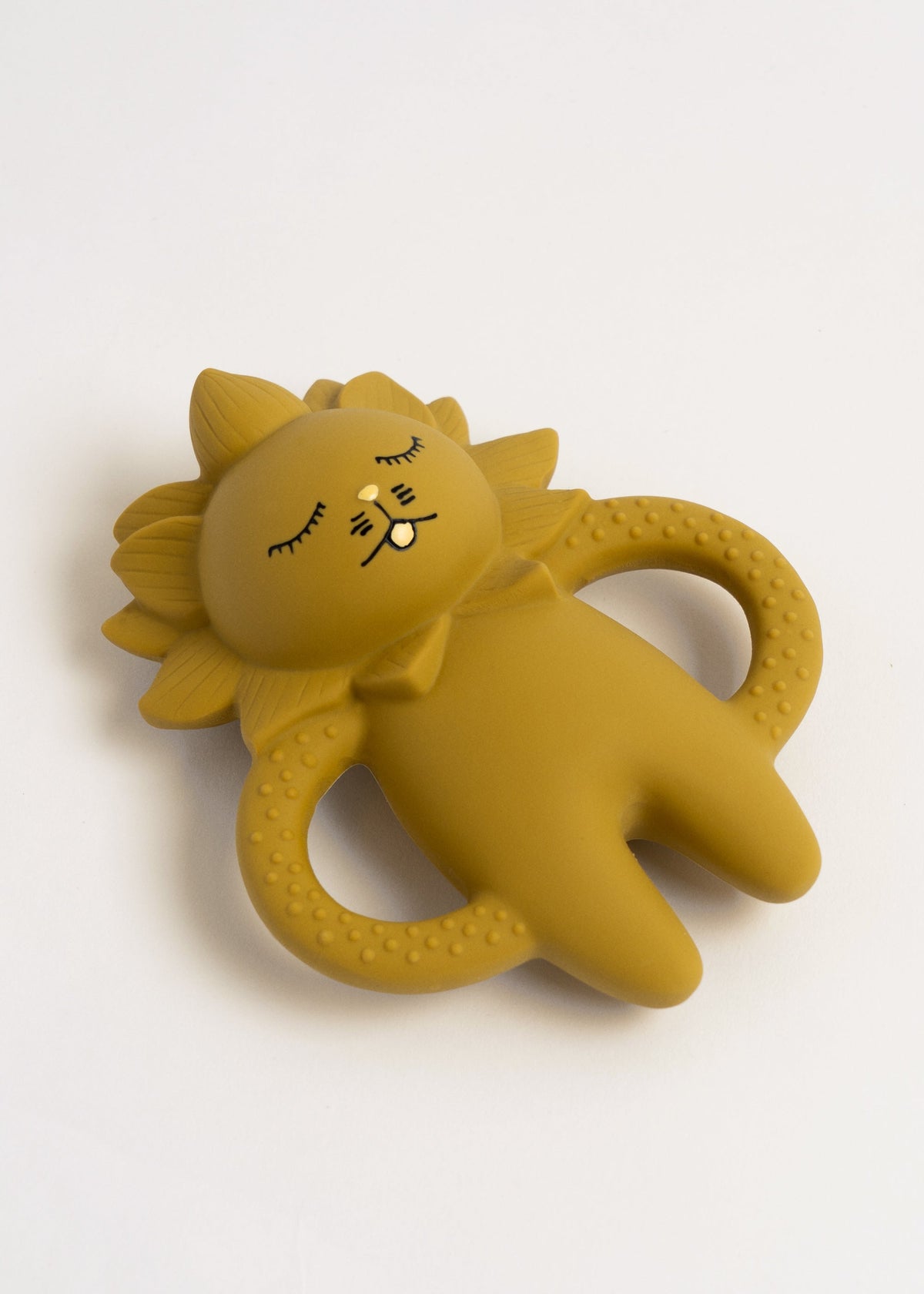 TEETHER LION - MUSTARD