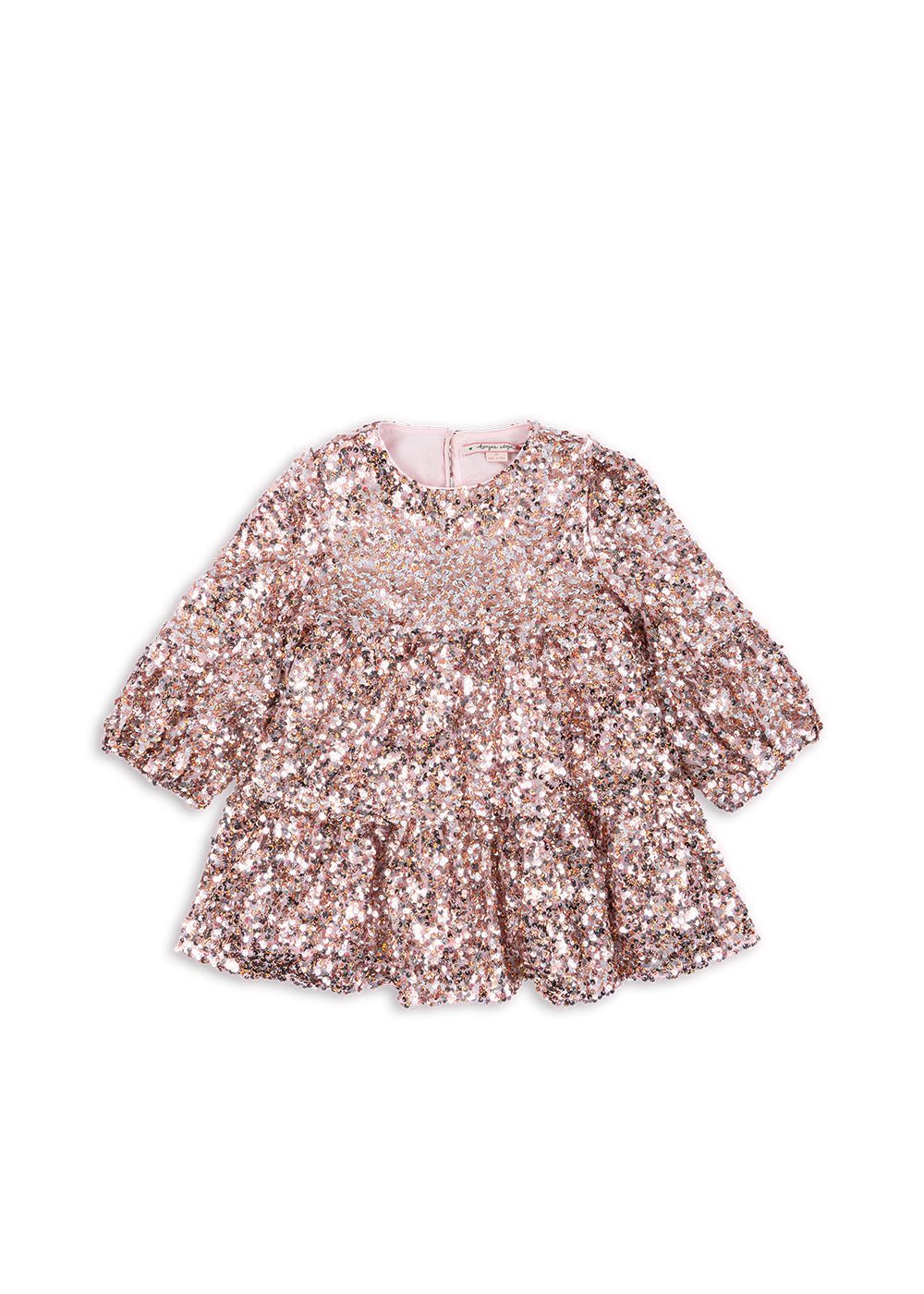 Lila Sequins Dress Grey/Rosa
