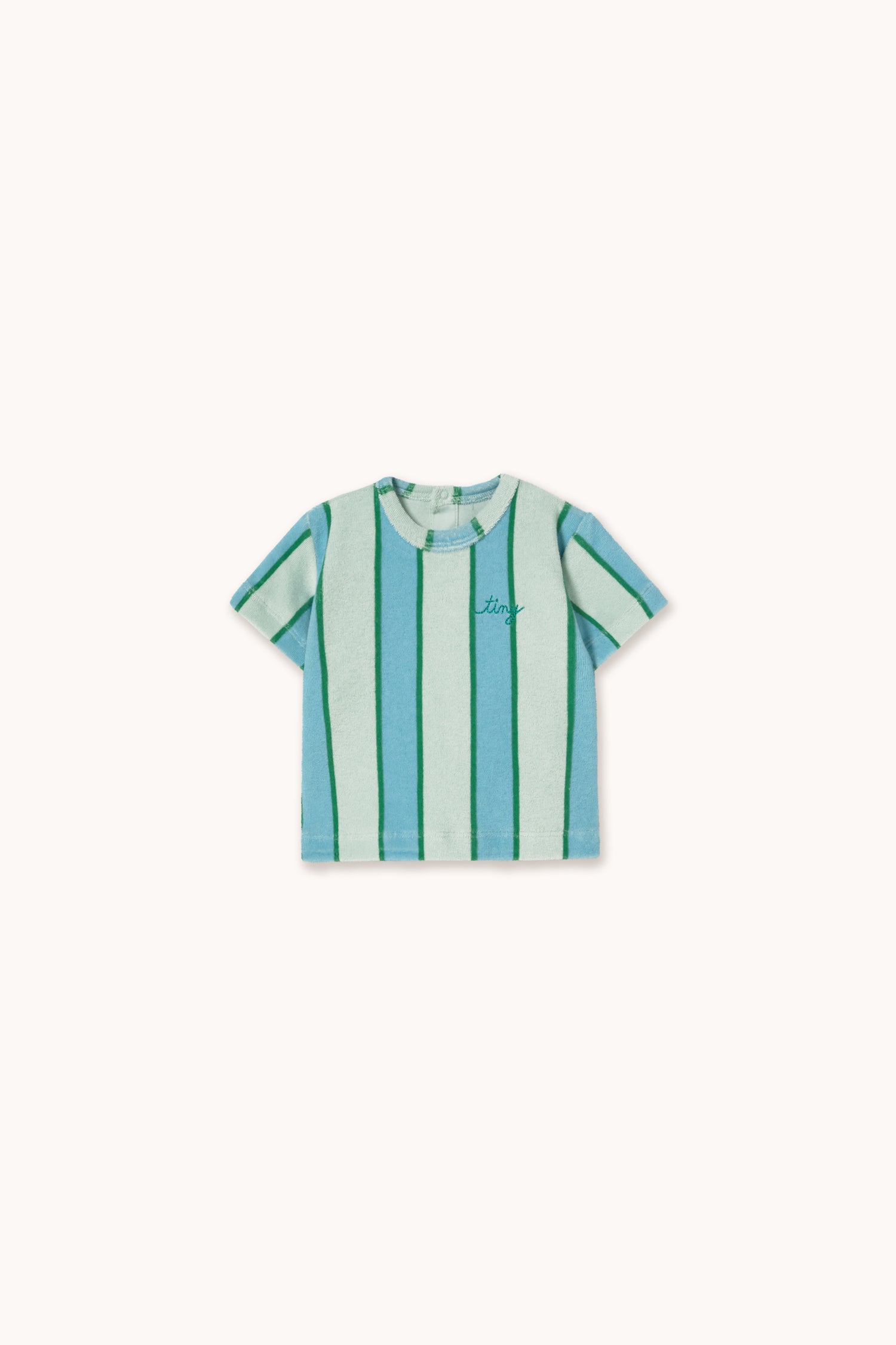 RETRO STRIPES BLUE TOWEL BABY TEE