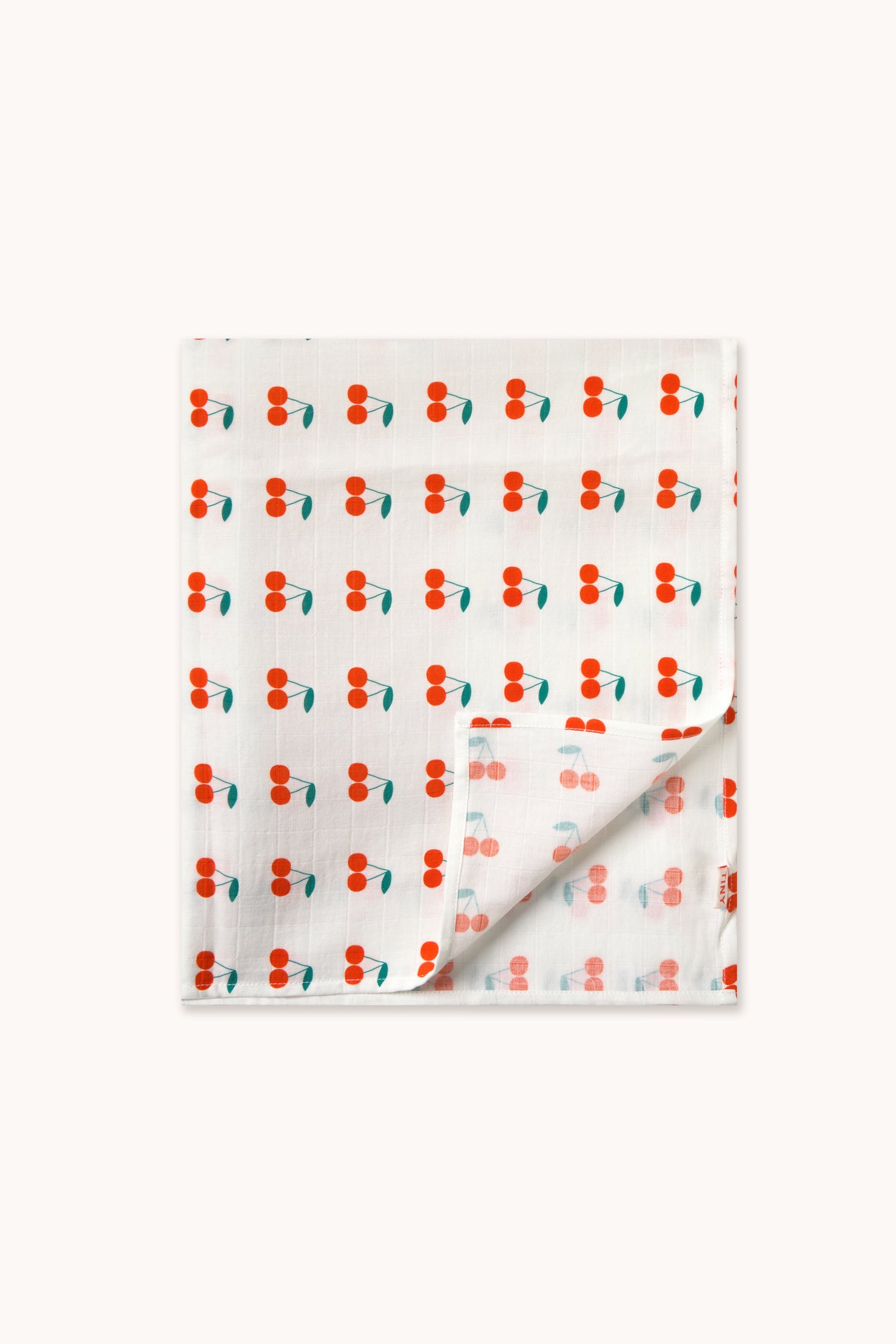 CHERRIES SWADDLE - OFF WHITE