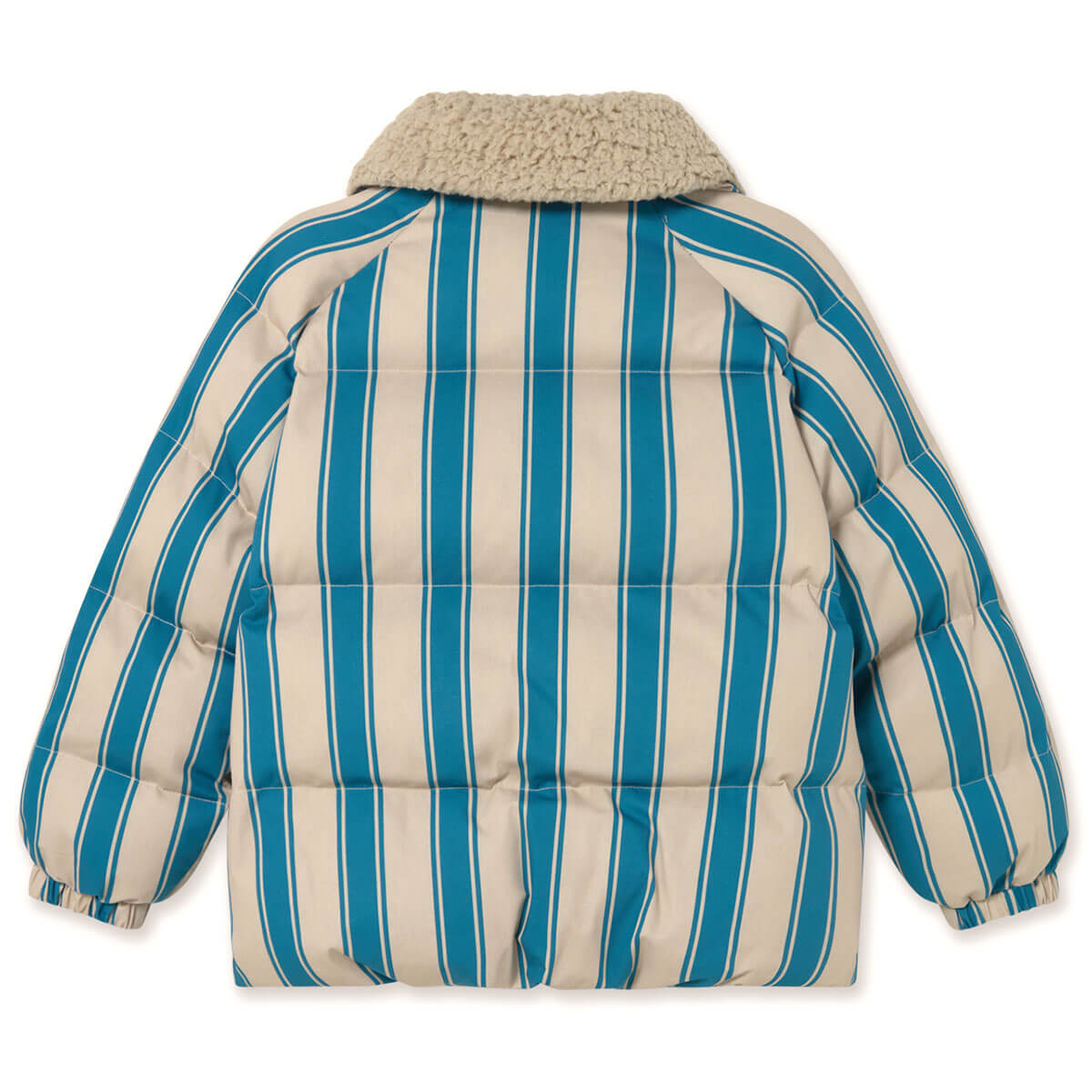 BLUE RETRO STRIPES PADDED JACKET