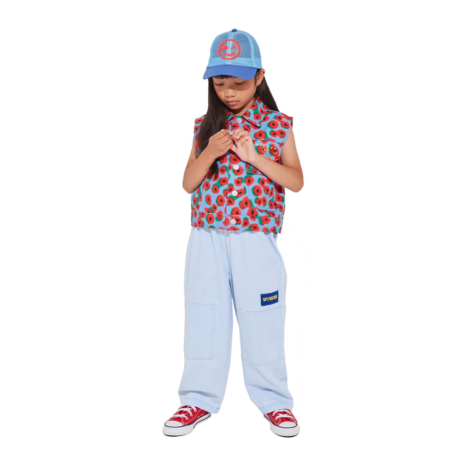 MESH WYNKEN CAP - PALE BLUE