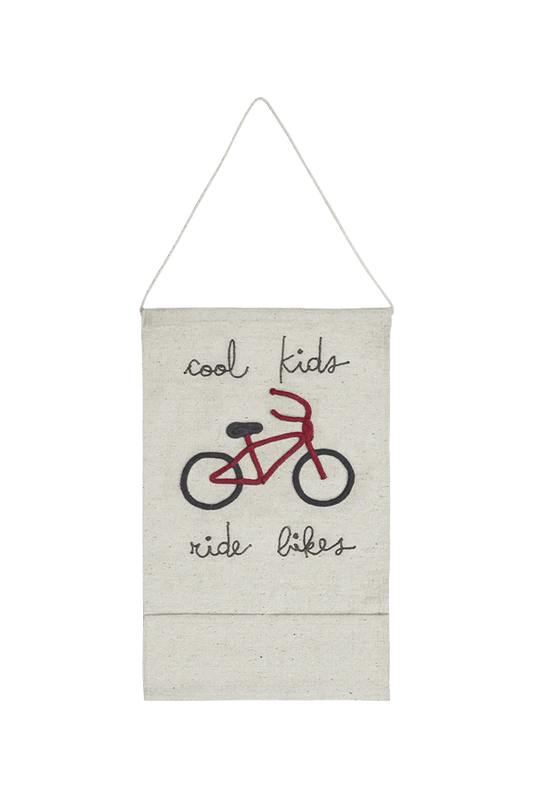 WALL POCKET HANGING COOL KIDS RIDE BIKES