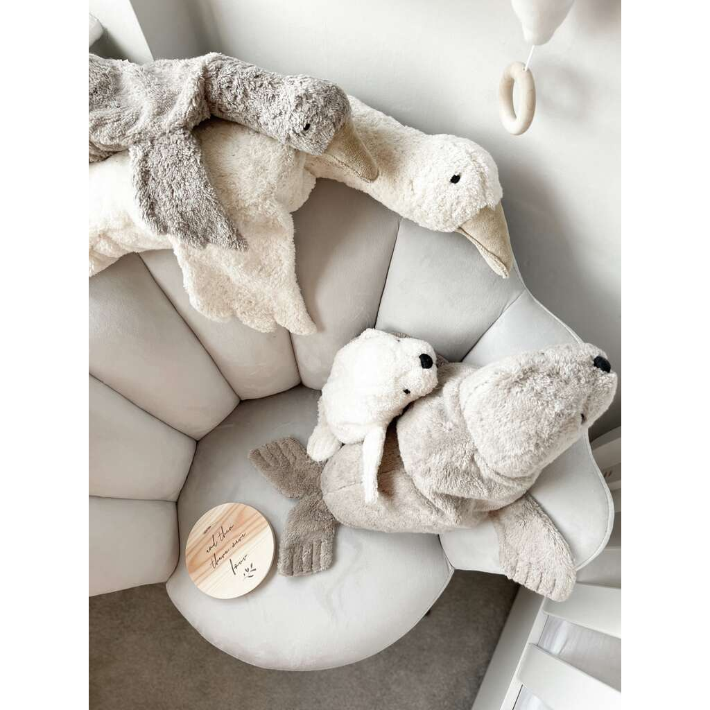 CUDDLY ANIMAL GOOSE SMALL | GREY