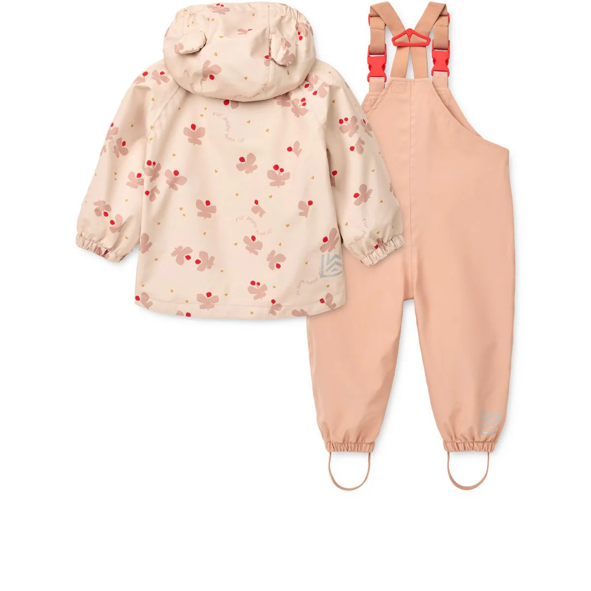 MANU RAINWEAR SET - BUTTERFLY / APPLE BLOSSOM