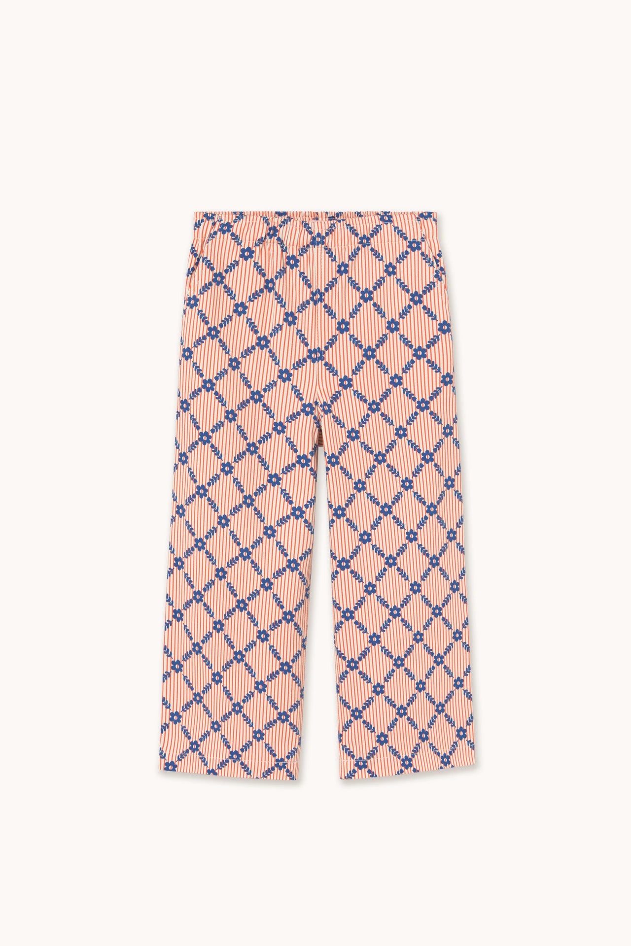 FLOWER GRID WOVEN PANT