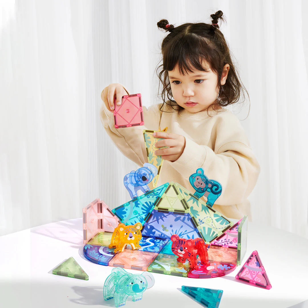 MAGNETIC CONSTRUCTION SET - JUNGLE (40 PIECES)
