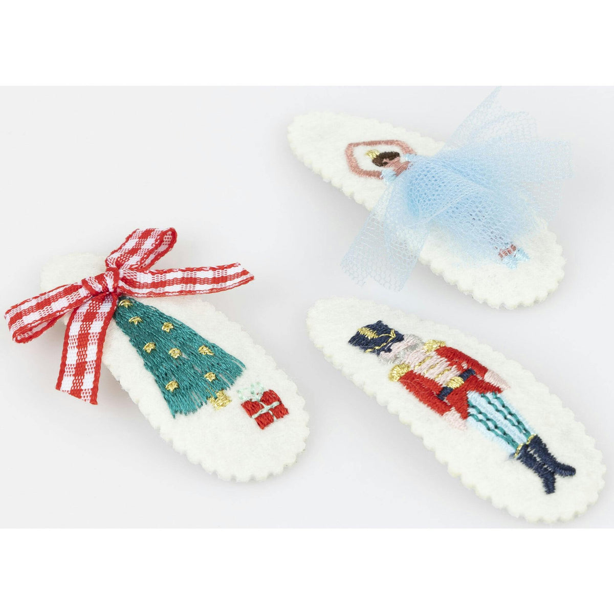 EMBROIDERED NUTCRACKER HAIR CLIPS (X 5) – Meri Meri, view 2