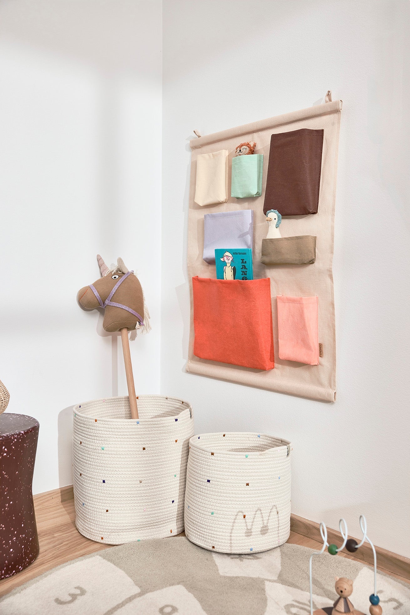 CONFETTI COTTON ROPE BASKET - SET OF 2