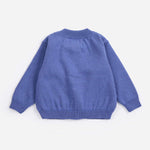 Stamp Bloom cardigan purple