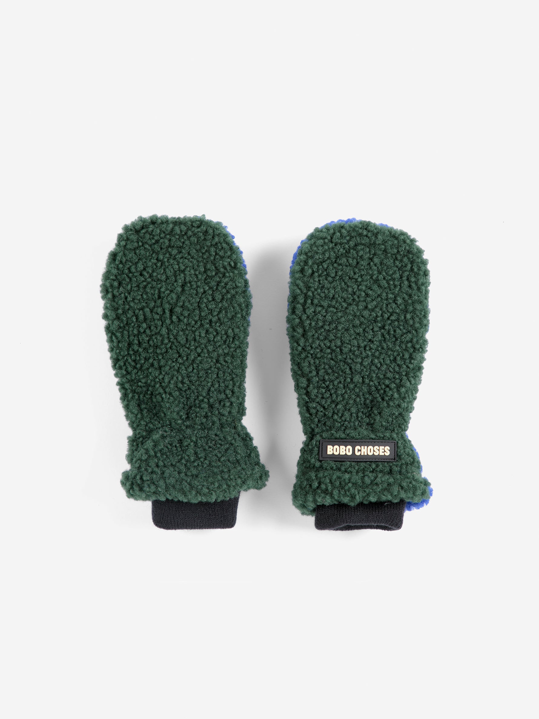 Color Block Sheepskin Mittens