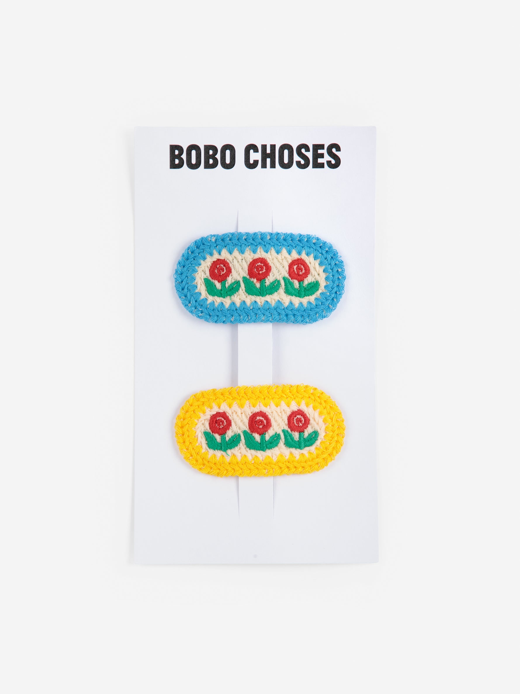 Stamp Bloom Knit Hairclips