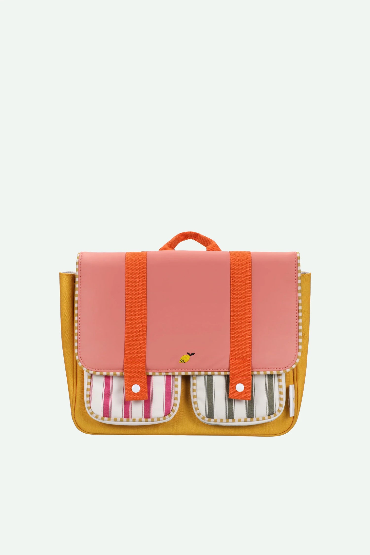 MOKYKLINĖ KUPRINĖ | CORAL PINK + SUBMARINE YELLOW
