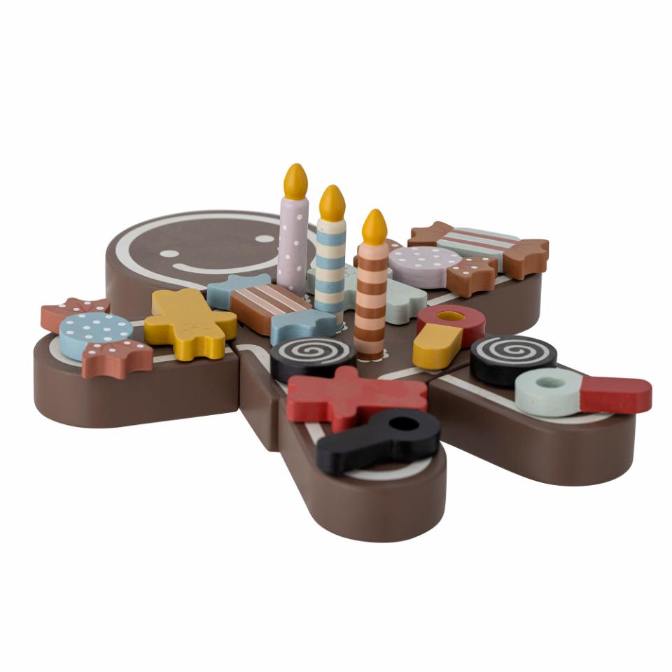 TALA PLAY SET, FOOD, BROWN, MDF