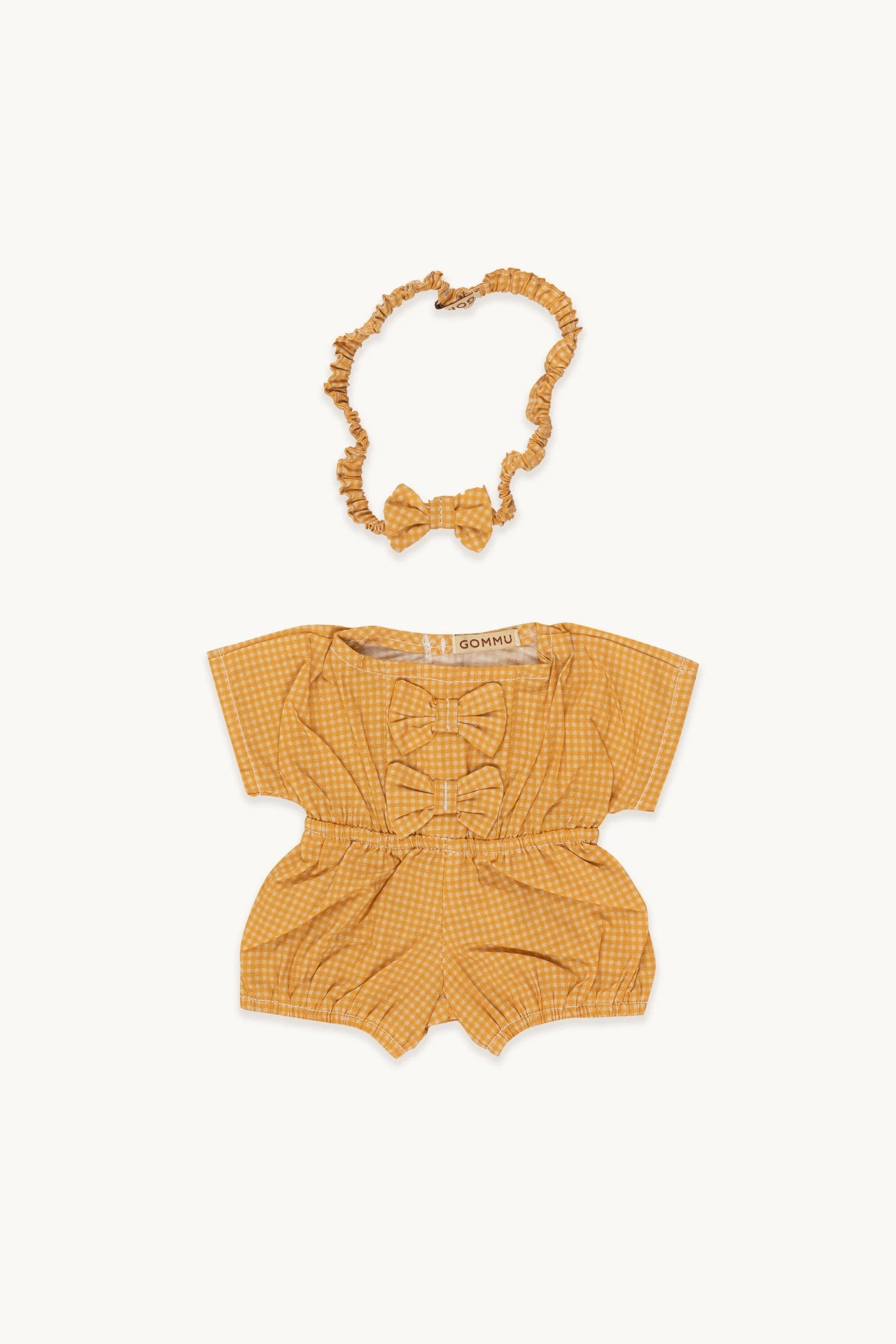 GOMMU VICHY ONE-PIECE & BOW TIE