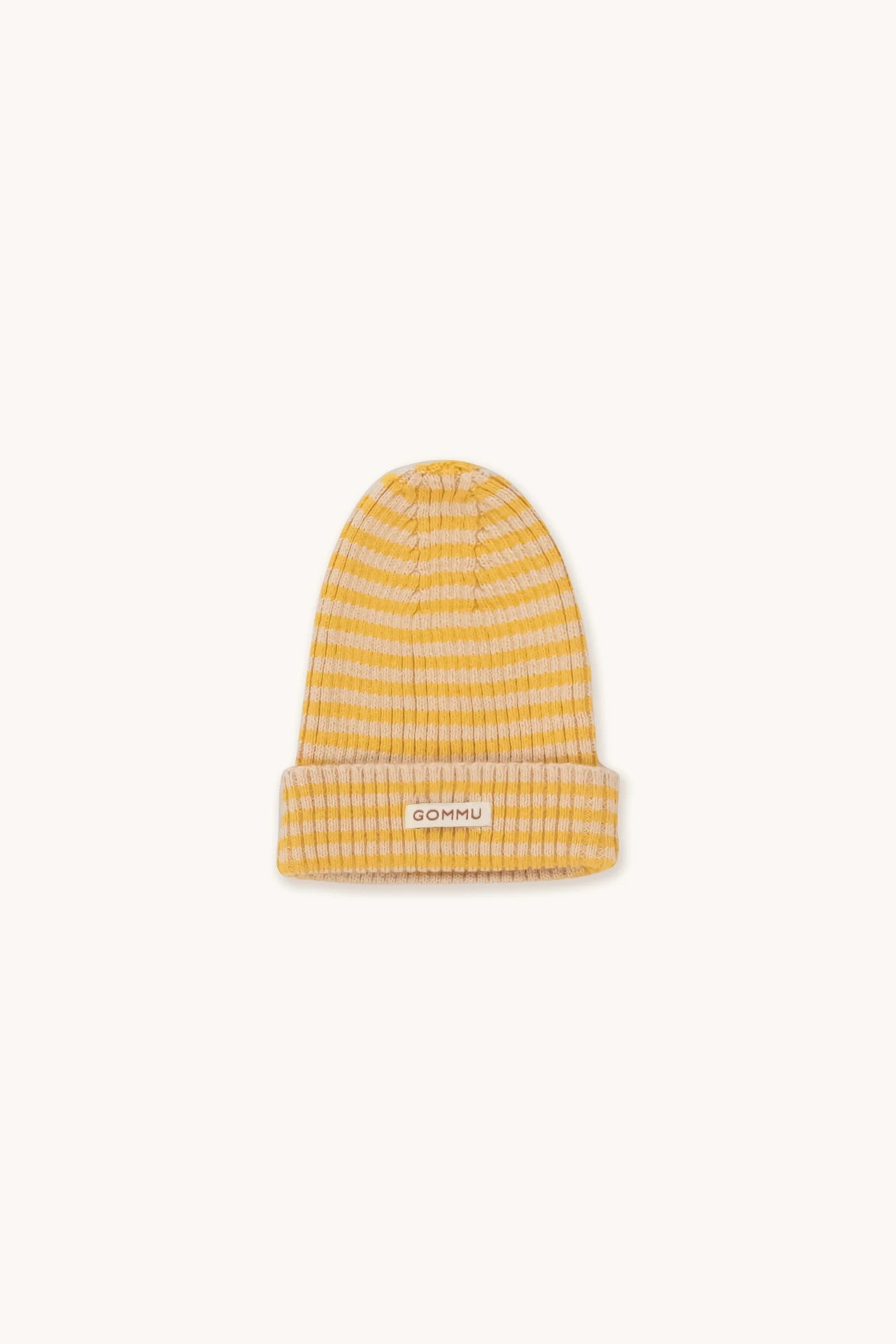 GOMMU BIG STRIPES KEPURĖ - LIGHT CREAM/MUSTARD