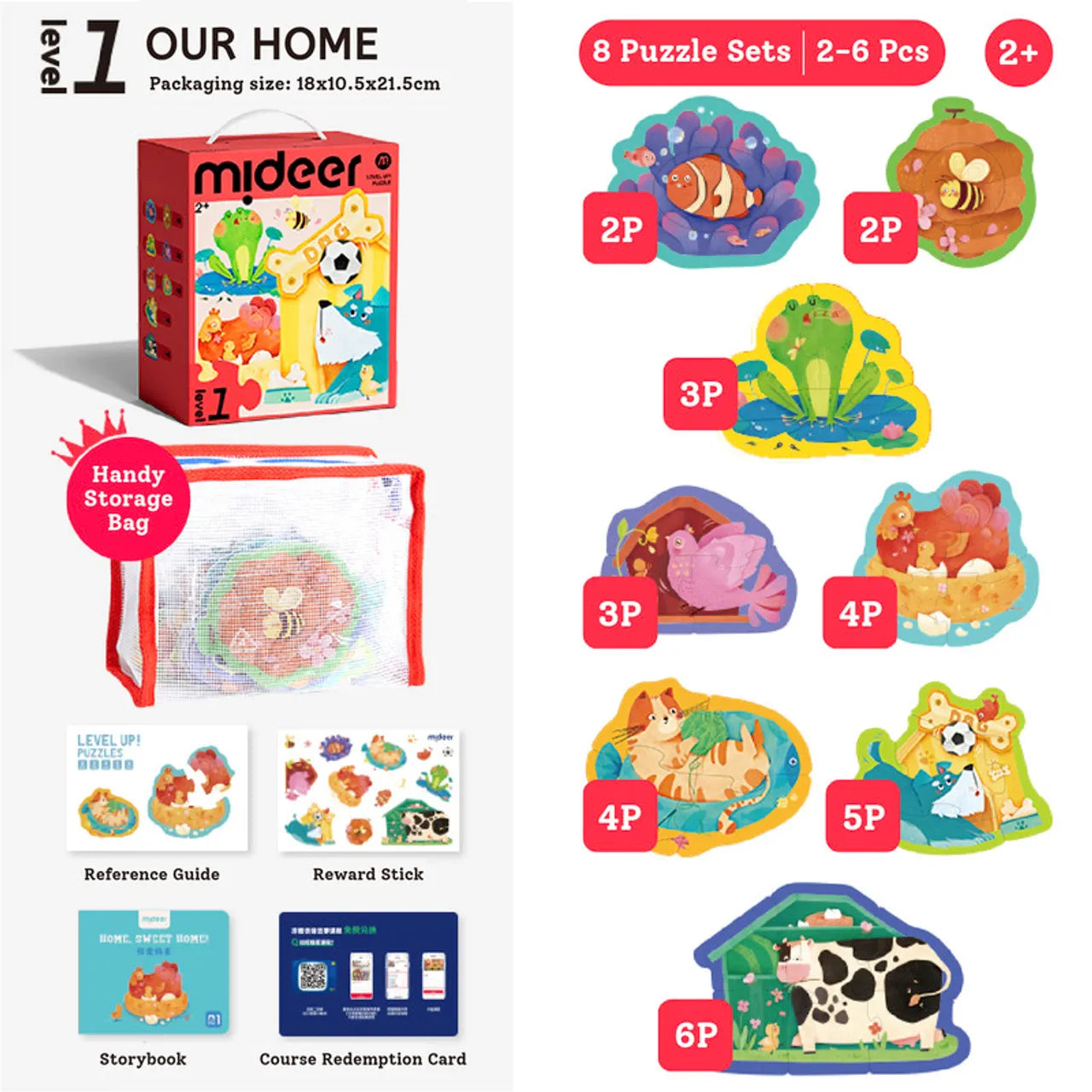 LEVEL UP DĖLIONIŲ RINKINYS – LEVEL 1 GYVŪNAI