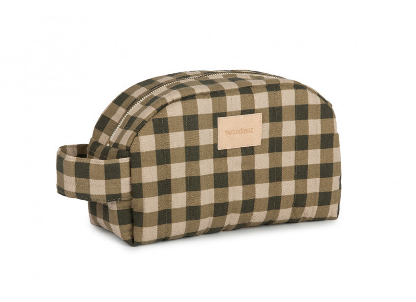 HYDE PARK WATERPROOF VANITY CASE • GREEN CHECKS