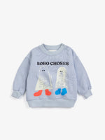 Booty Ghosts sweatshirt light blue