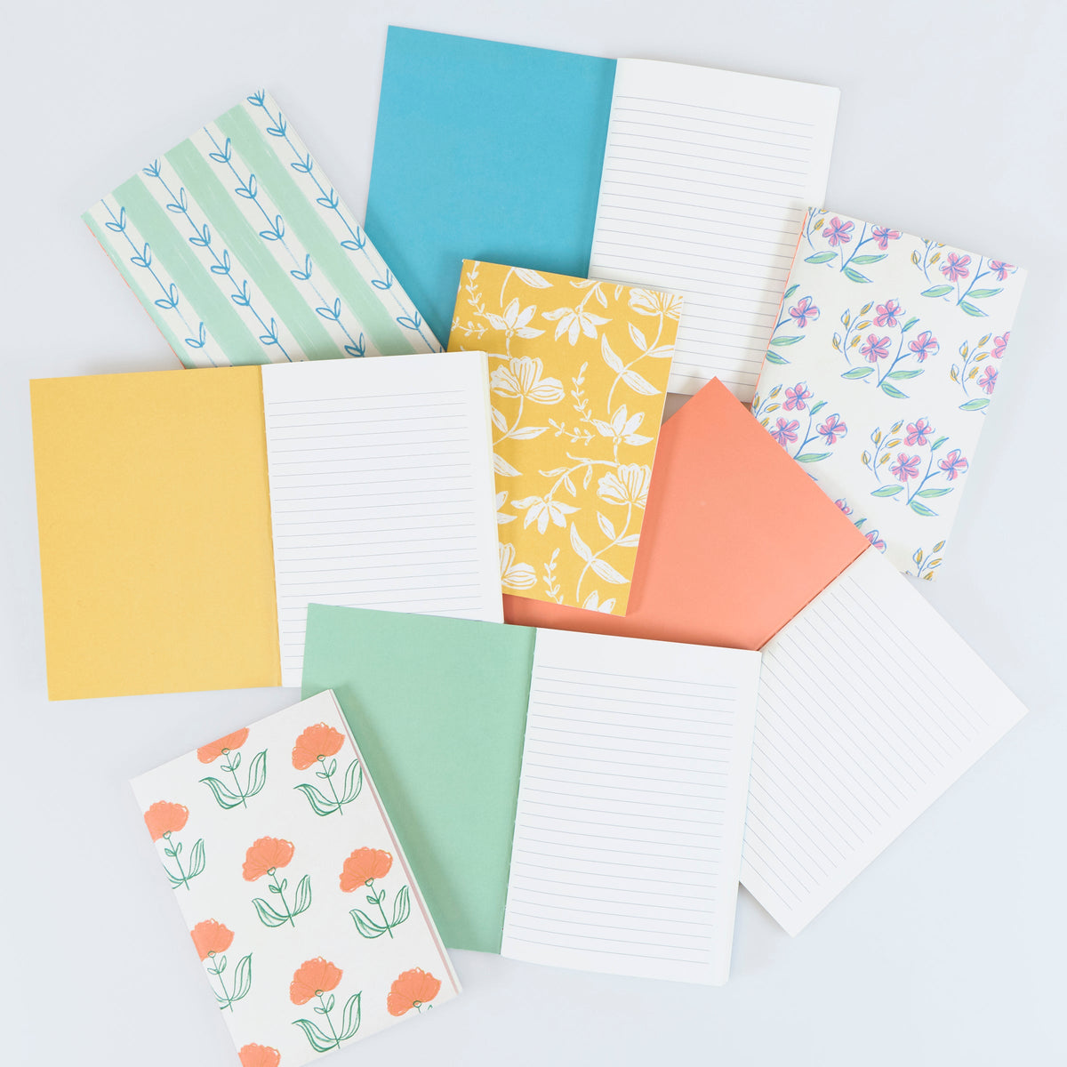 Flora softcover boxed notebooks