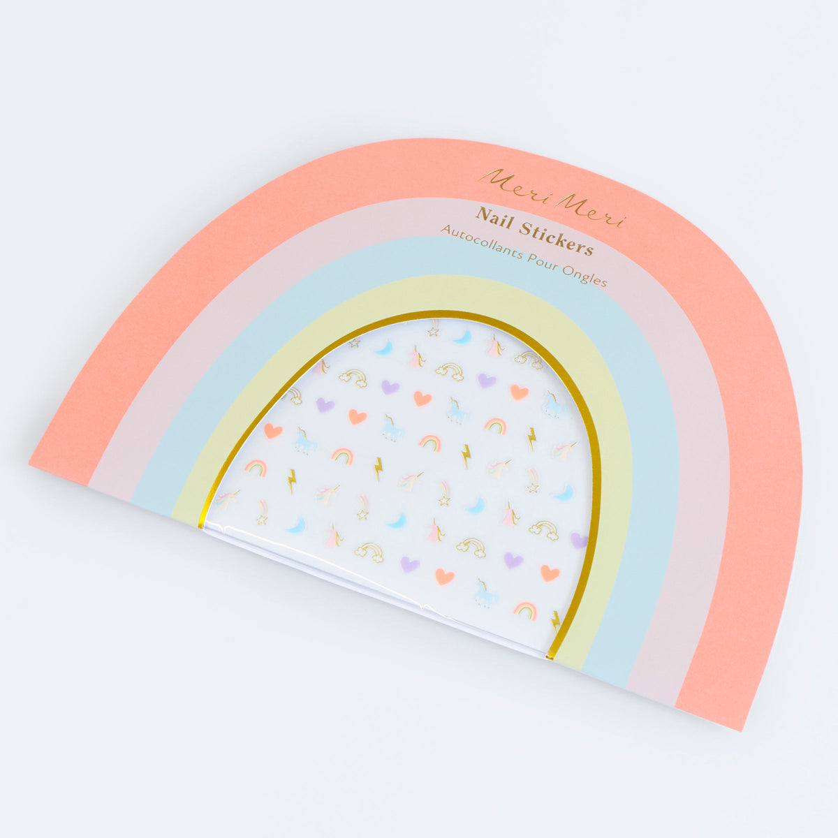 RAINBOW UNICORN NAIL STICKERS (X 200)