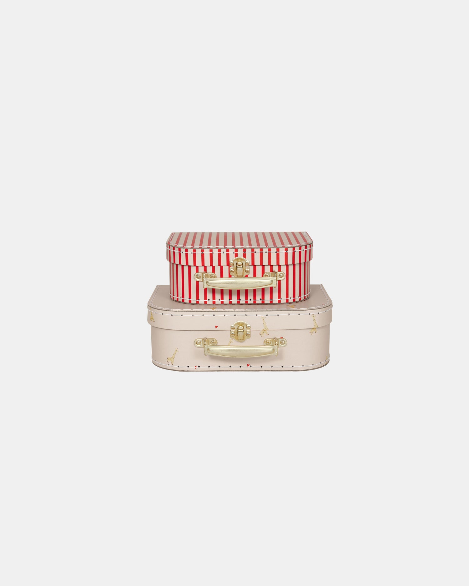 MINI SUITCASE GIRAFFE & STRIPES - SET OF 2
