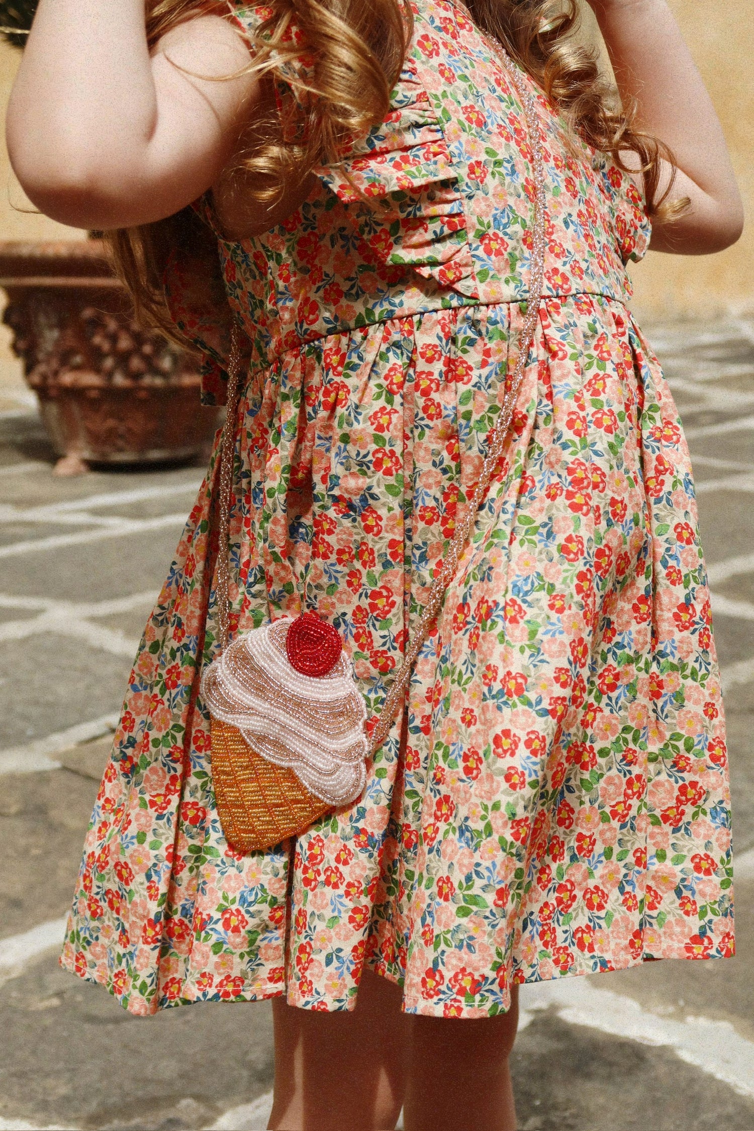 BEADED ICE CREAM STRAP WALLET