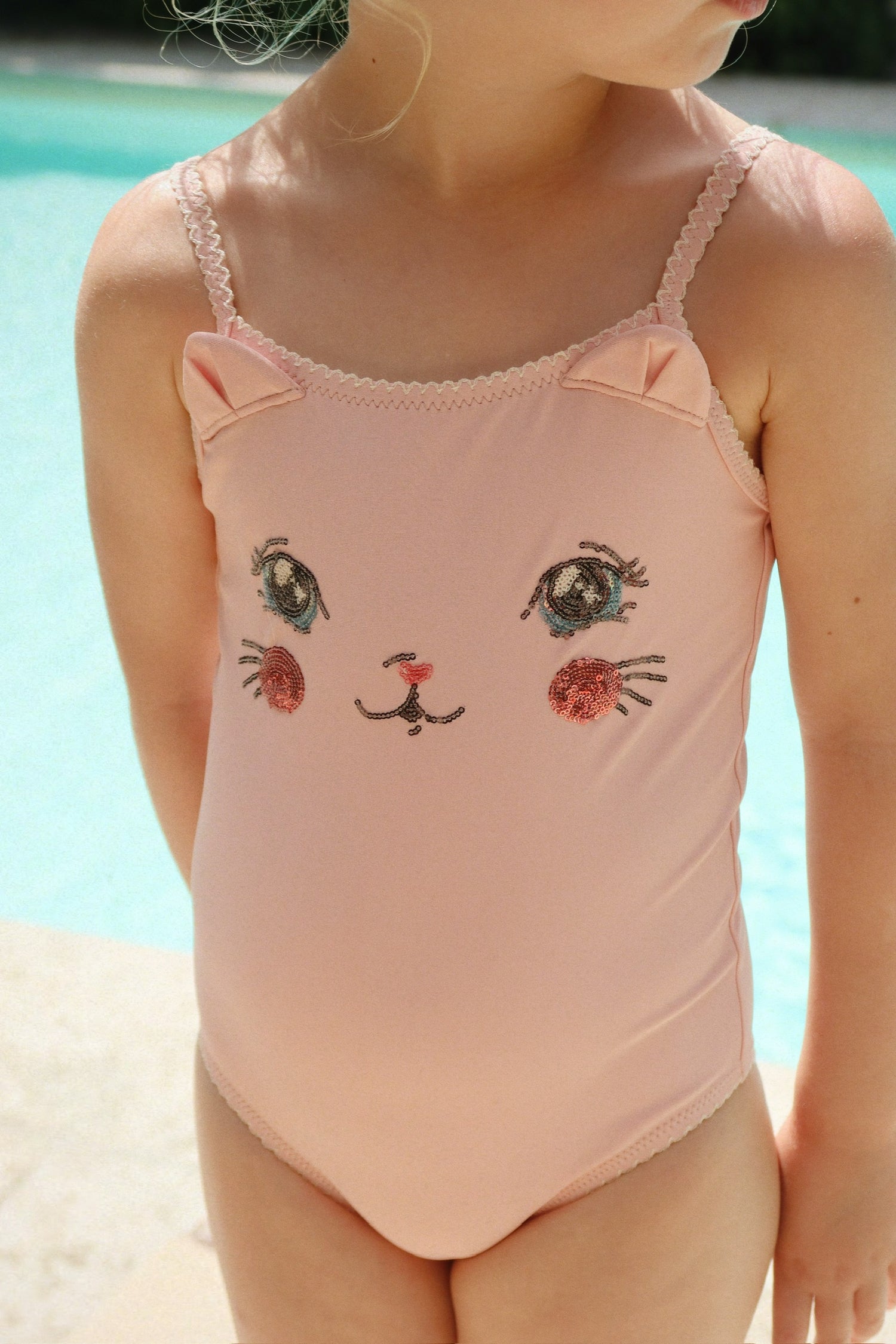 KITTY SWIMSUIT GRS - POWDER PINK