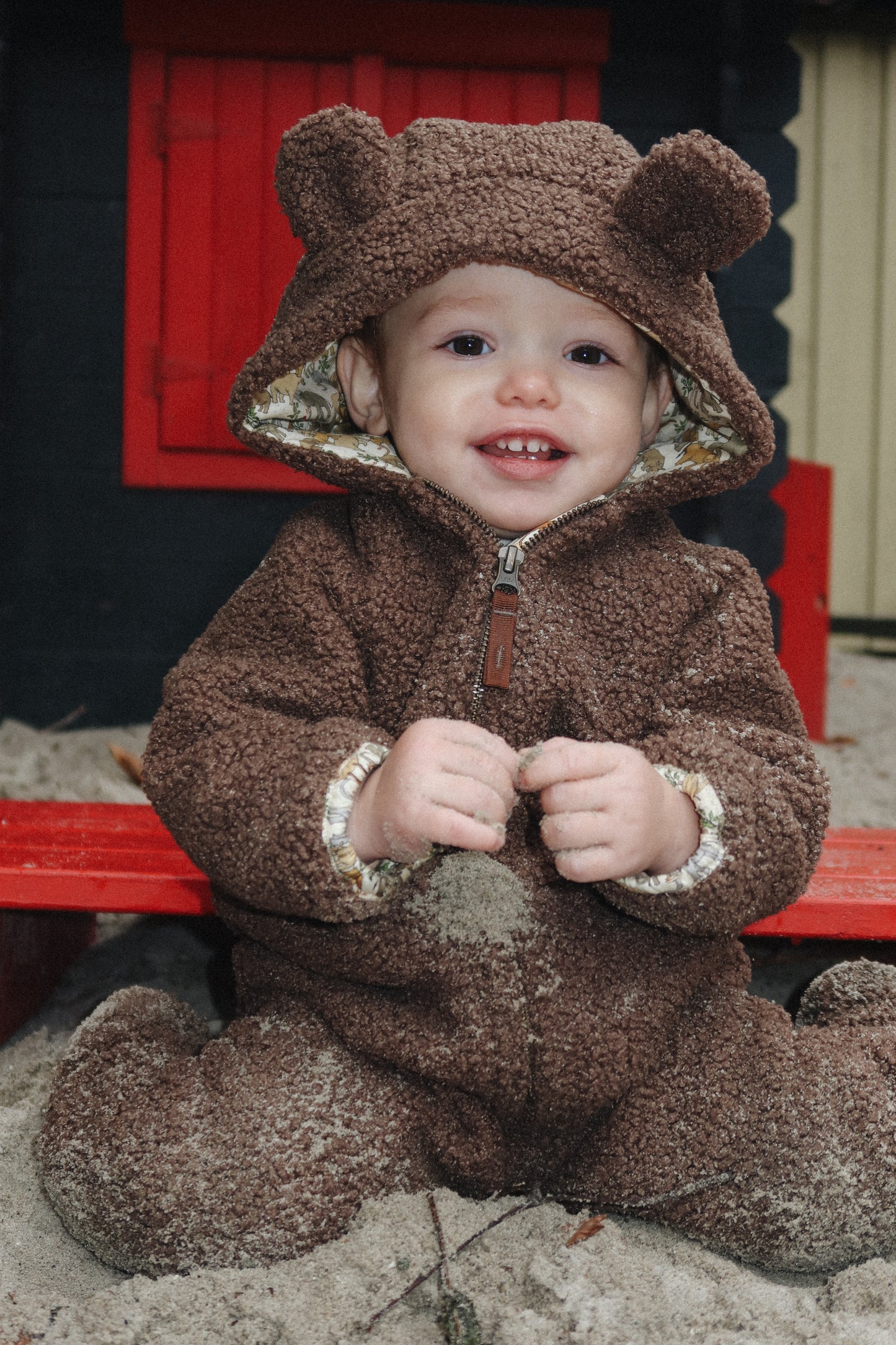 GRIZZ TEDDY ONESIE - SHITAKE