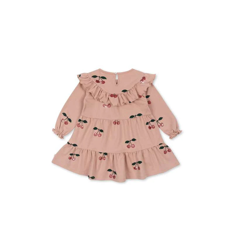 MALLI GLITTER DRESS GOTS - MA GRANDE CERISE GLITTER