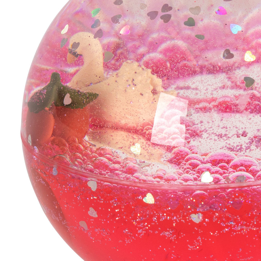 Glitter Water Ball - Cherry detail 2