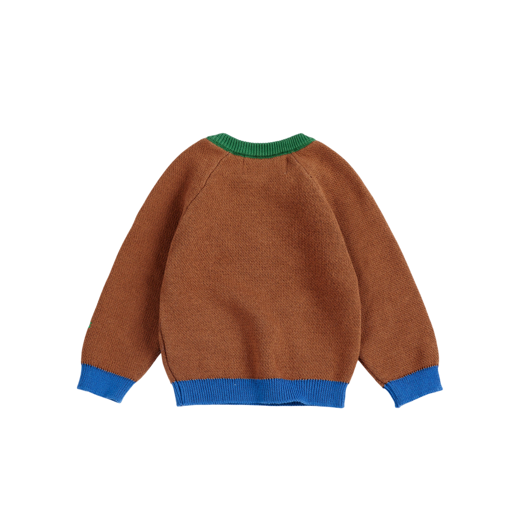 Mush Monster jacquard jumper dark brown