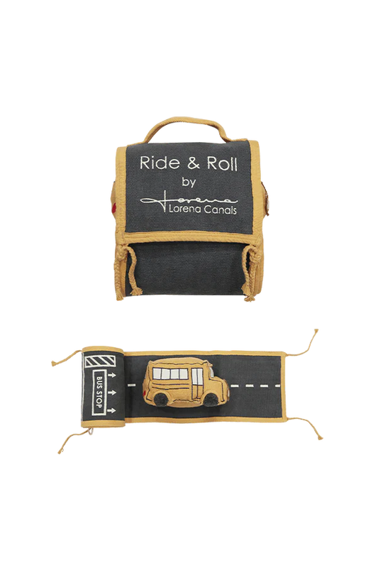 SOFT TOY RIDE & ROLL SCHOOL BUS