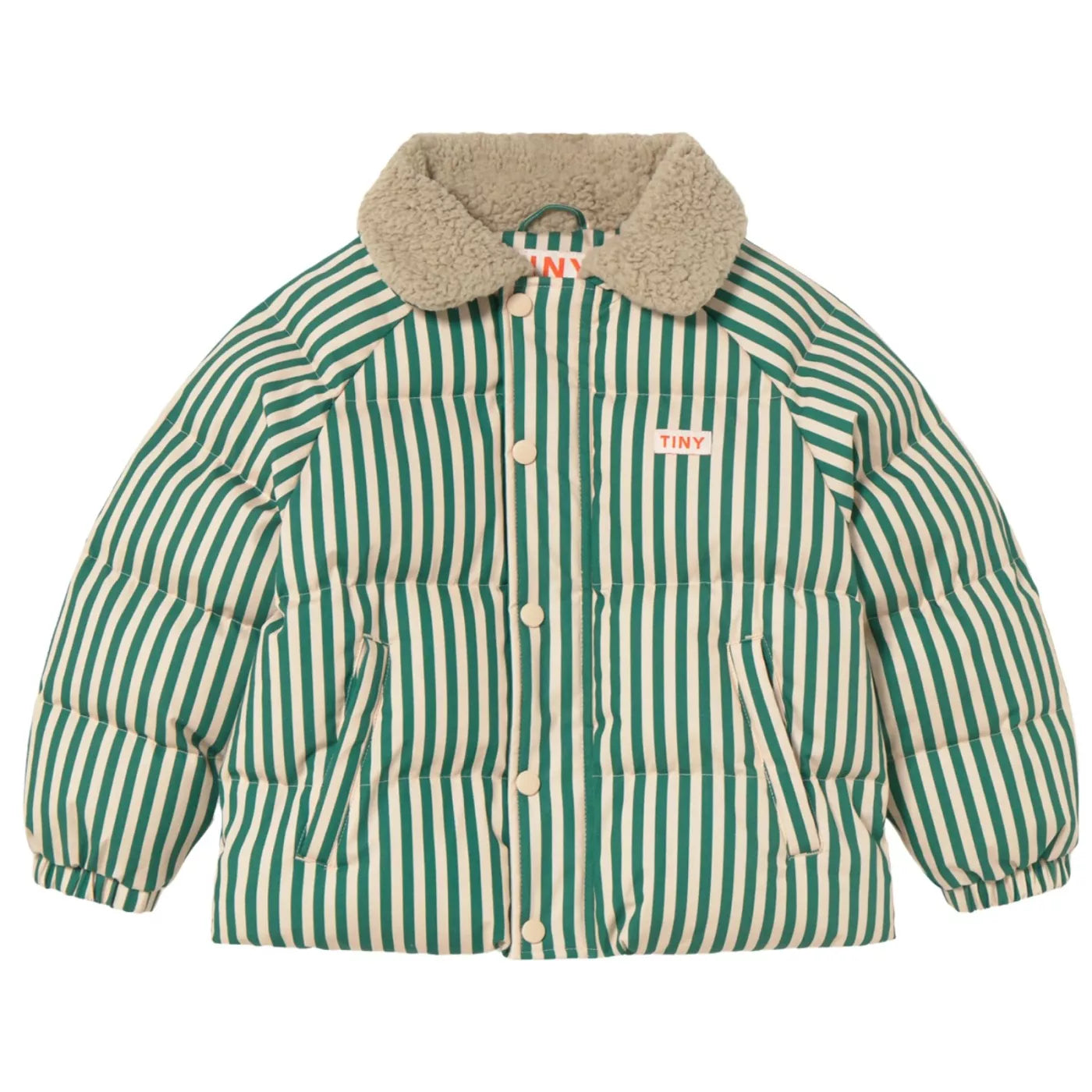 GREEN STRIPES PADDED STRIUKĖ