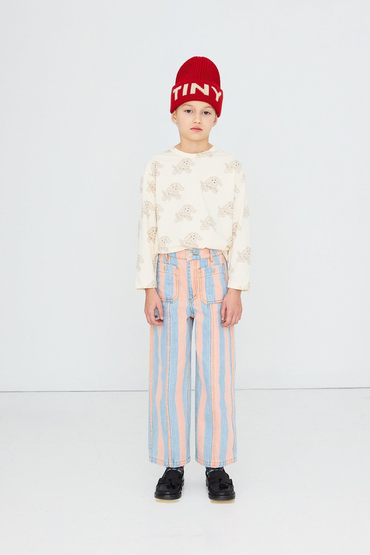 PINK STRIPES DENIM PANT